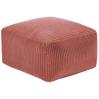 Beliani Pouf en Velours côtelé Moderne MUKKI  