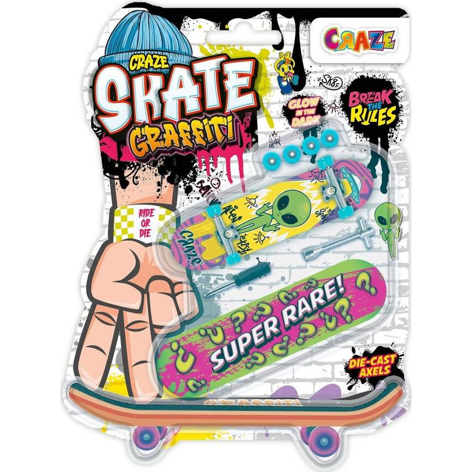 Craze  Finger-Skateboard Double Mix Assorti 