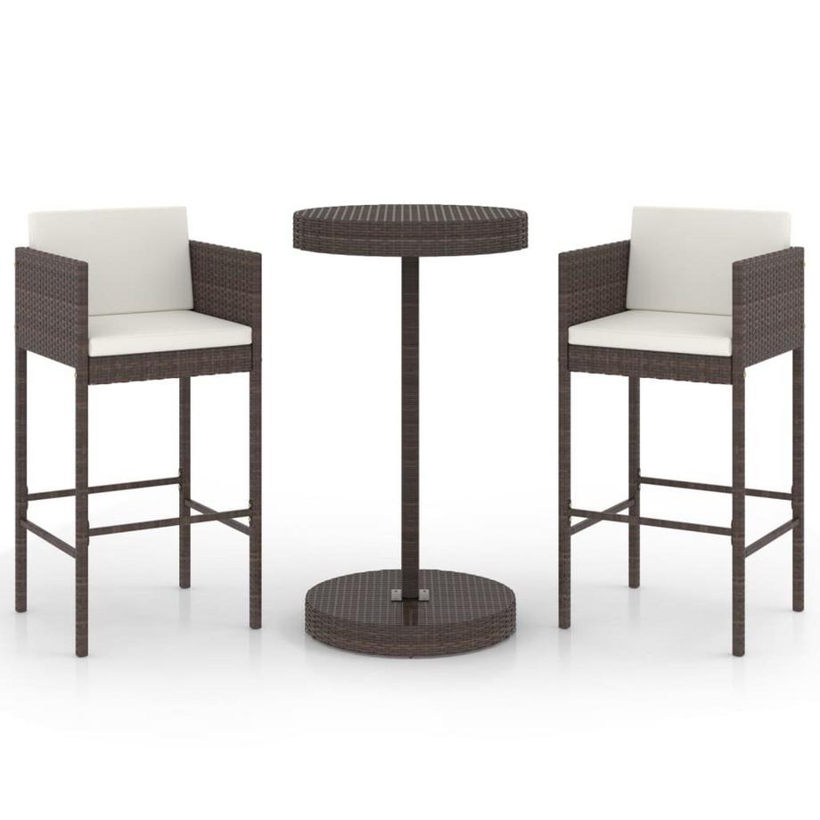Garten-bar-set poly-rattan