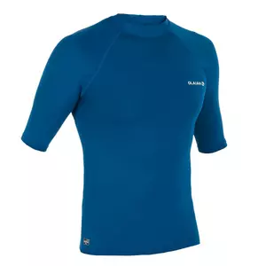 UV-Shirt kurzarm Surfen UV-Top 100 kurzarm Herren blau