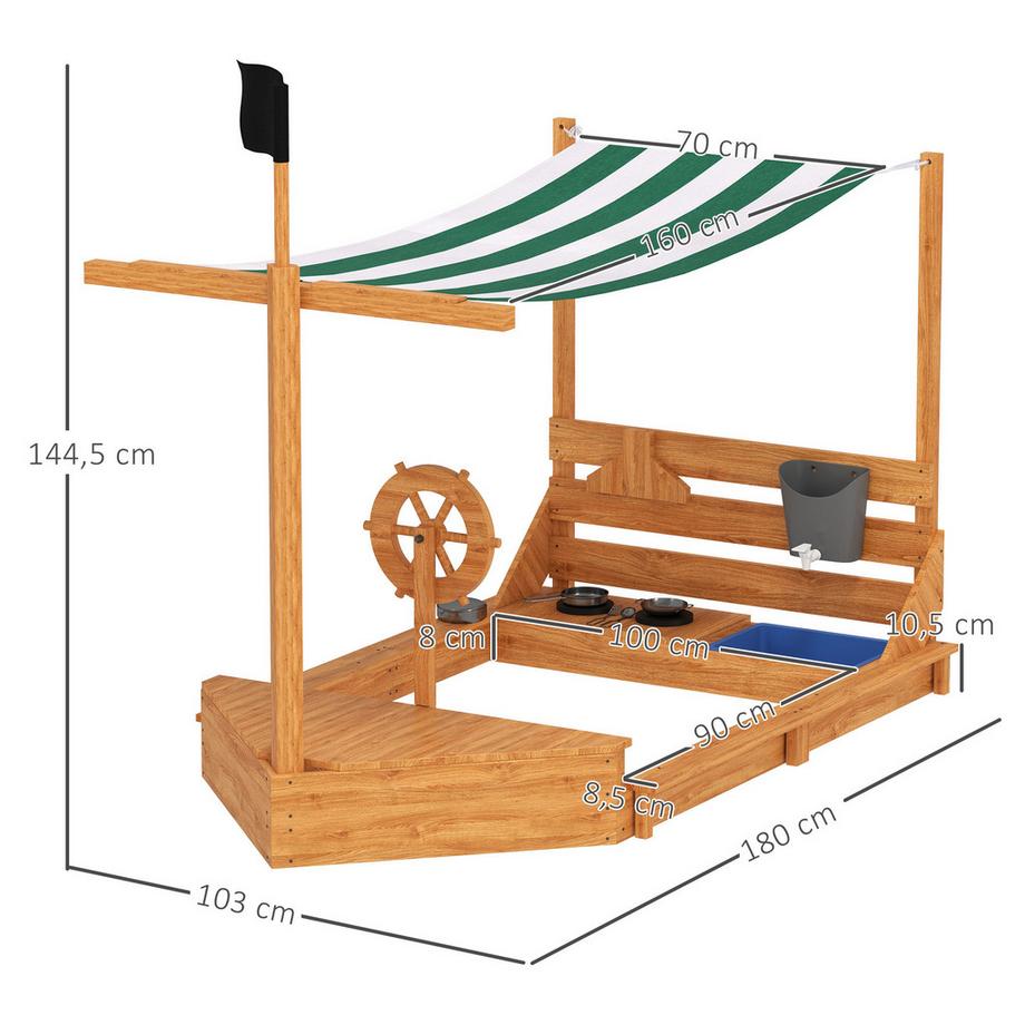 Outsunny  Sandkasten 