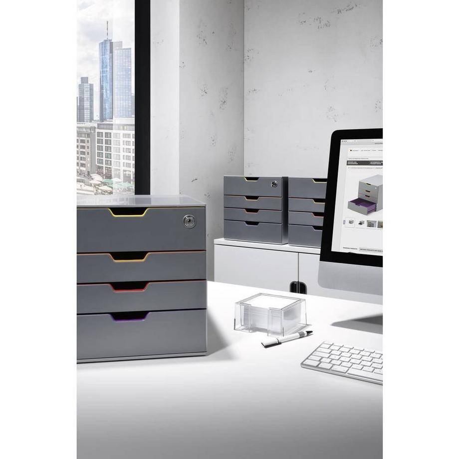 DURABLE Caisson à tiroirs VARICOLOR 4 SAFE - 7606  