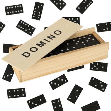 Gioco per famiglie di domino in legno + scatola