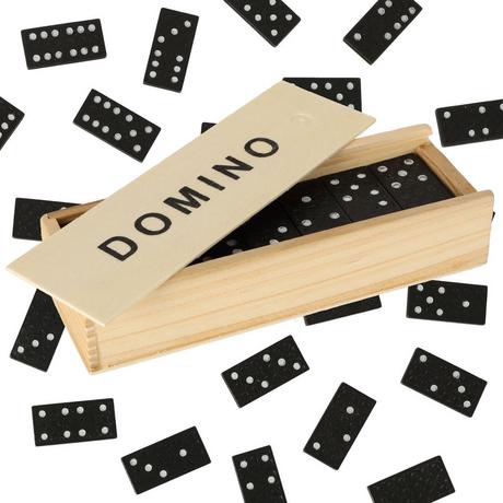 Pricenet  Gioco per famiglie di domino in legno + scatola 