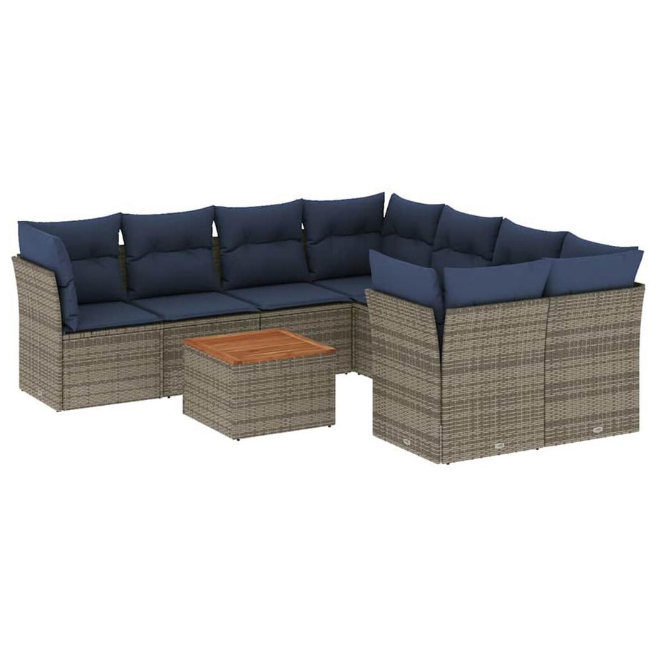 set divano da giardino Polirattan