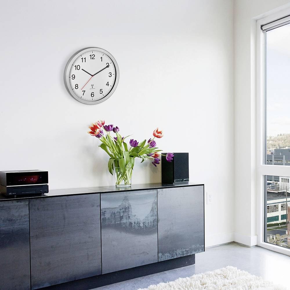 TFA Dostmann Horloge murale sans fil XL avec cadre métallique  