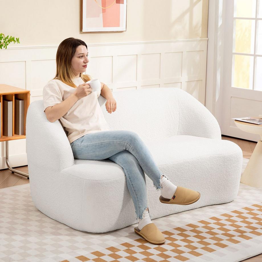 Northio 2-Sitzer-Sofa, geschwungenes Design  