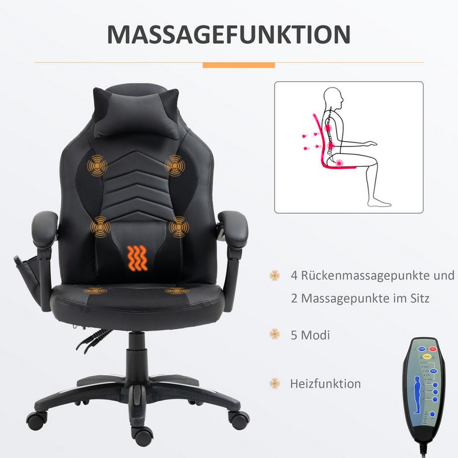 HOMCOM Chaise de massage  