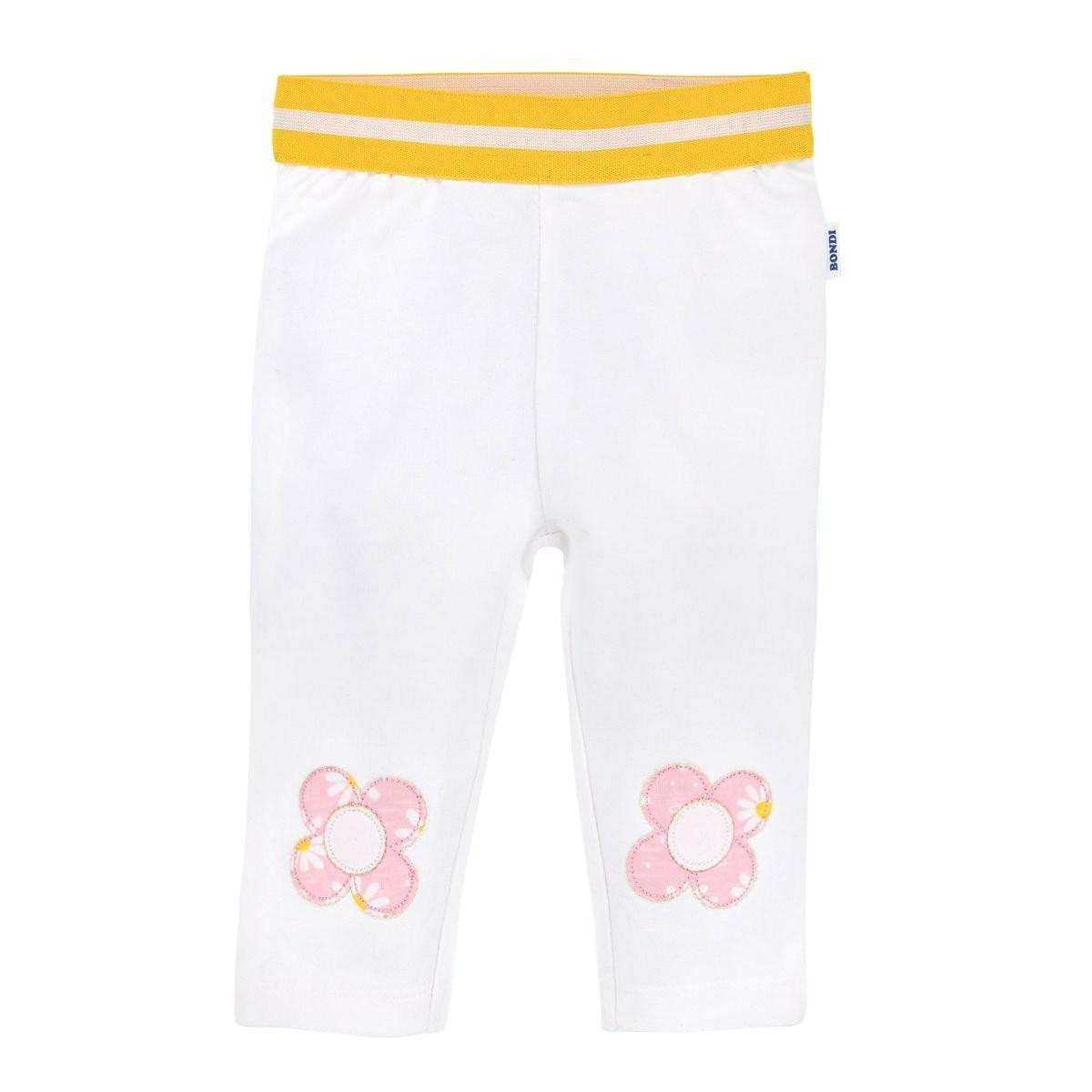 Image of Kleinkinder Leggings Blümchen Unisex Weiss 104