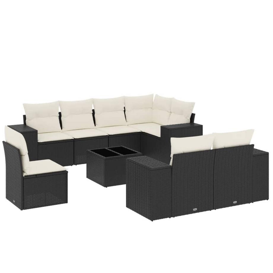 Ensemble de canapés de jardin rotin synthétique