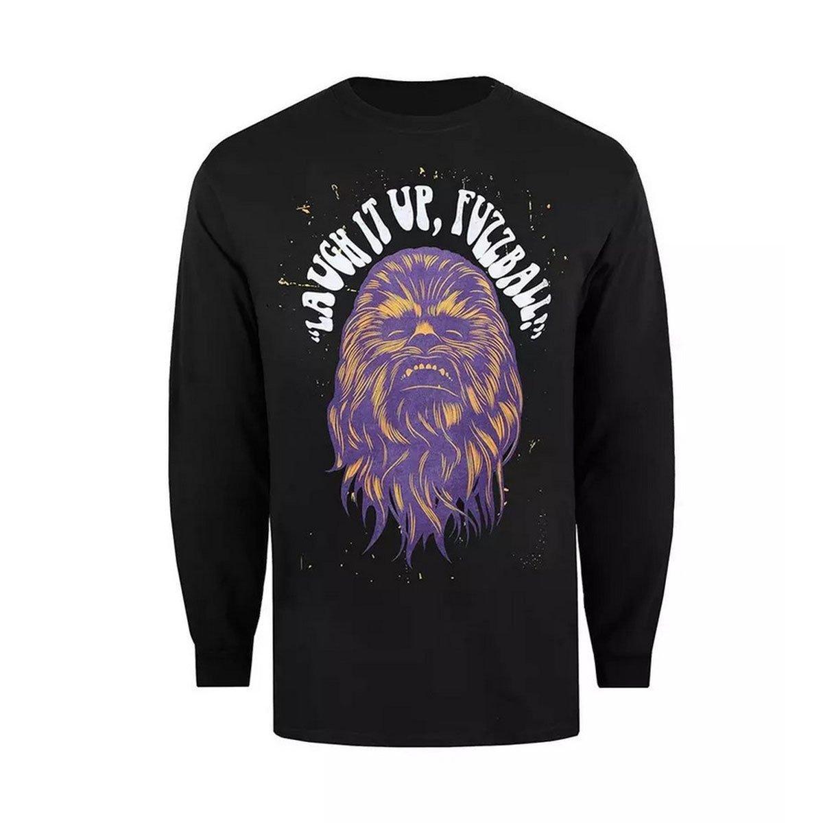 Image of Laugh It Up Fuzzball Tshirt Langärmlig Herren Schwarz XL