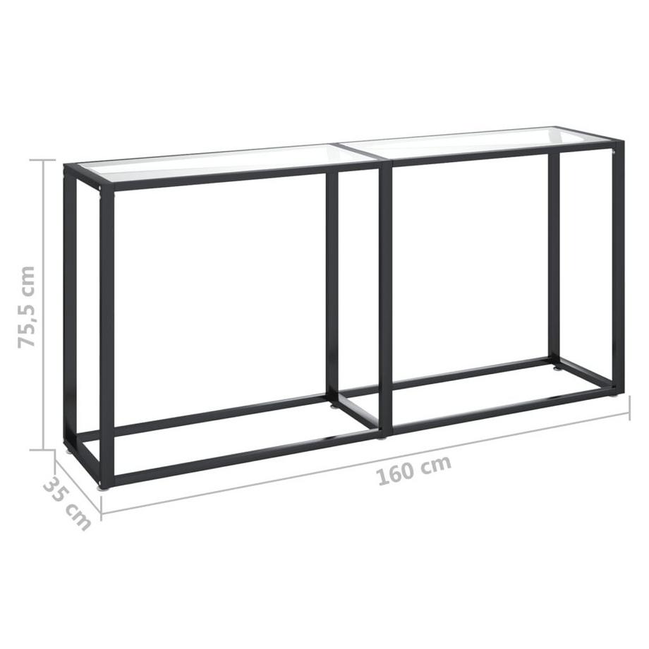 VidaXL Table console verre  
