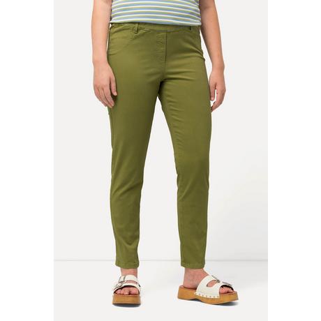 Ulla Popken  Jegging en coton bio. Coupe ajustée et taille élastique 