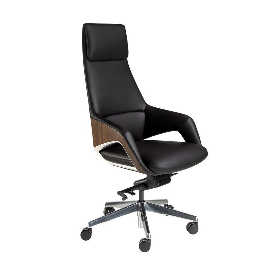 Fauteuil de bureau pivotant en similicuir