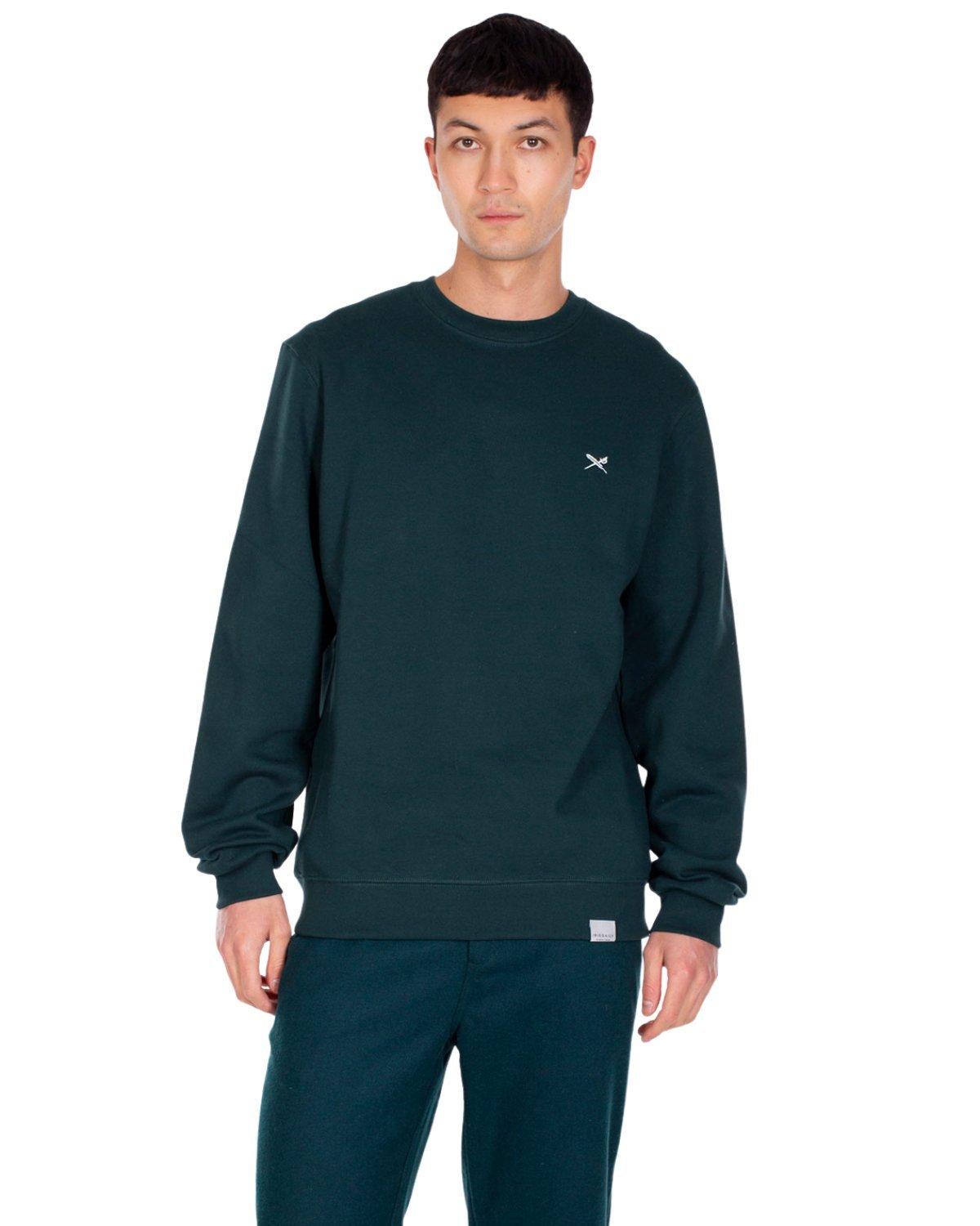 Image of Mini Flag 2 Crew Nightforest - Sweatshirt Herren Herren Dunkelgrün L