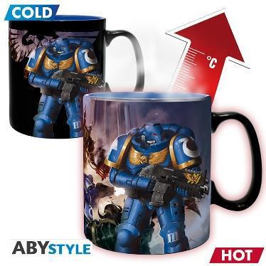 Abystyle  Becher - Thermoreaktiv - Warhammer 40K - Ultimamarine & Black Legion 