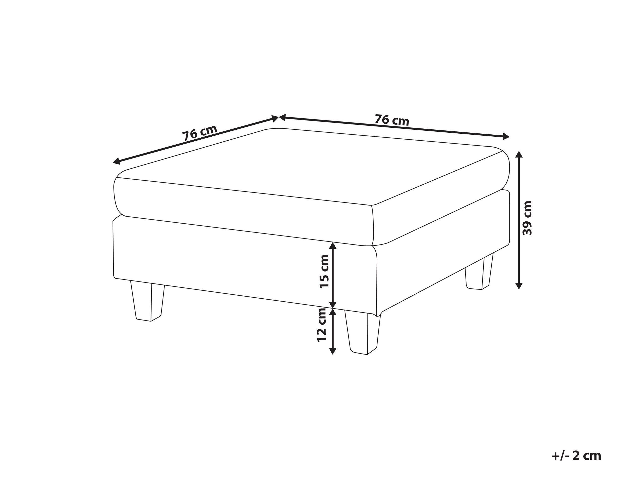 Beliani Ottoman en Polyester Scandinave UNSTAD  