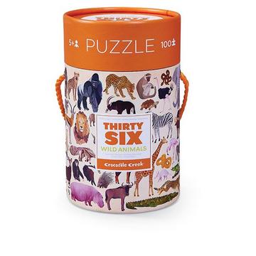 Puzzle 100tlg: 36 Wilde Tiere