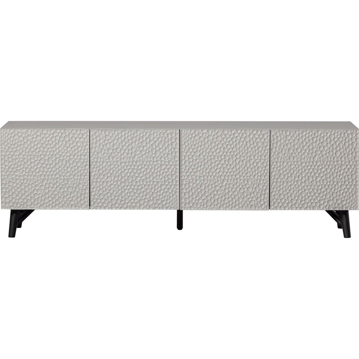 mutoni Meuble TV sculpté Mango brume 185x46  