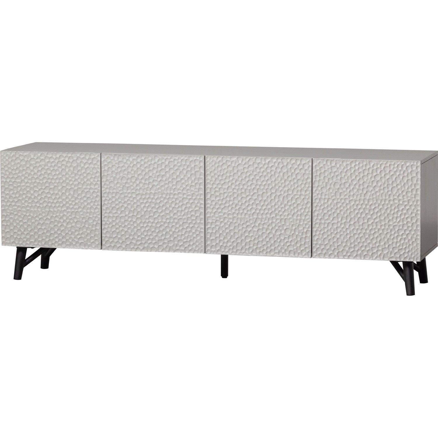 mutoni Meuble TV sculpté Mango brume 185x46  