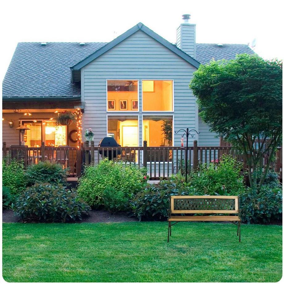 B2X Gartenbank mit Rückenlehne 124 x 74 x 43 cm Sofotel Fusio  