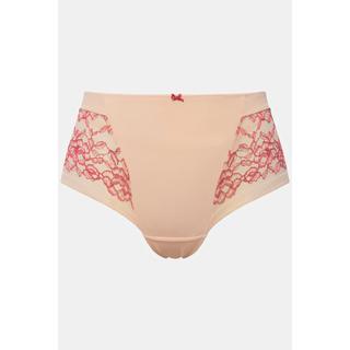 Ulla Popken  Culotte hipster, microfibre et dentelle bicolore 