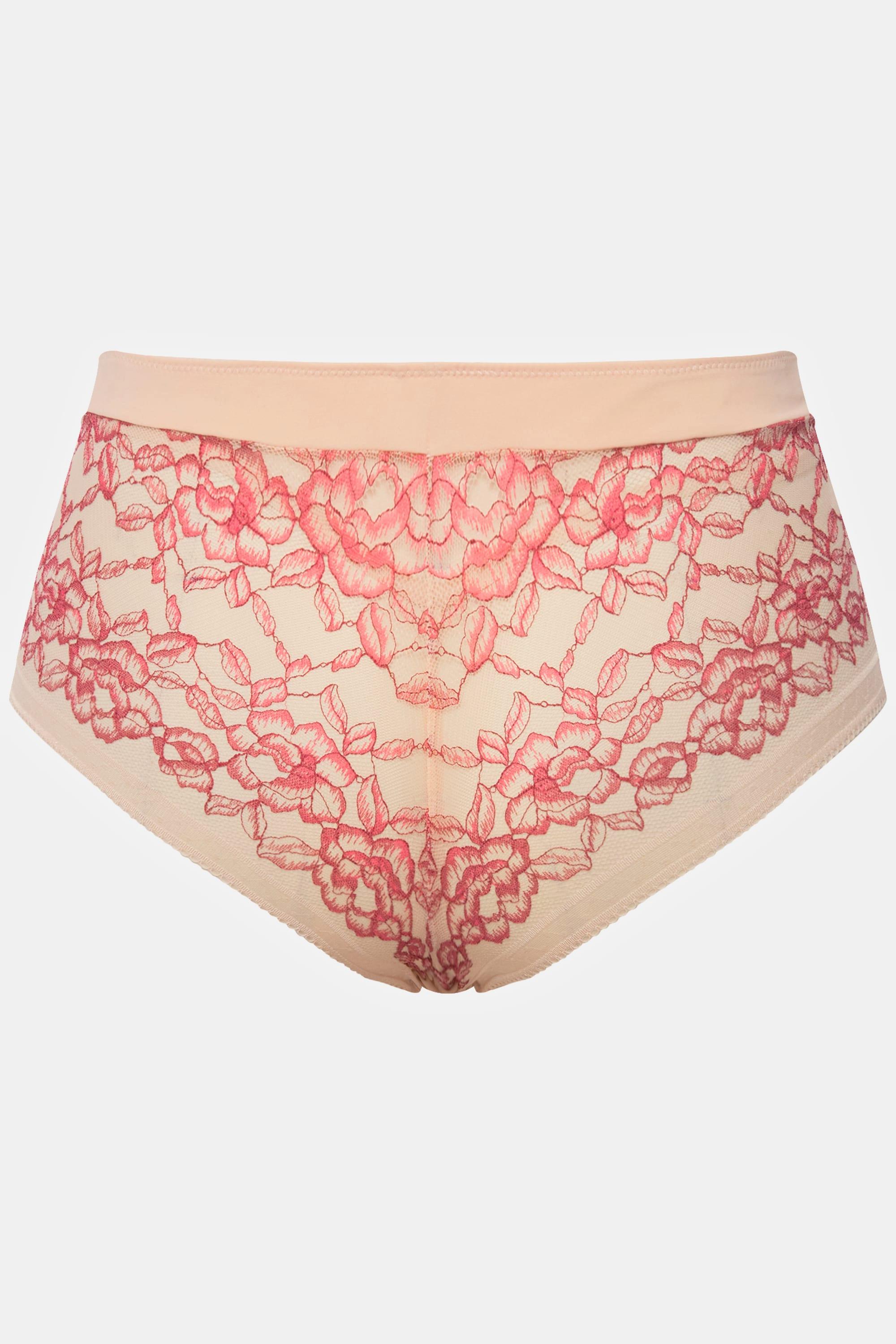 Ulla Popken  Culotte hipster, microfibre et dentelle bicolore 