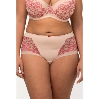 Ulla Popken  Culotte hipster, microfibre et dentelle bicolore 