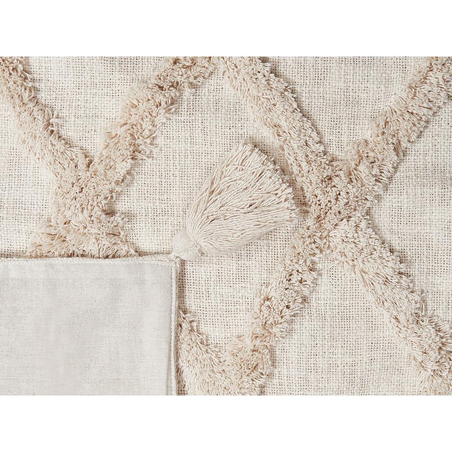 Beliani GUNA Boho Baumwoll Kuscheldecke  