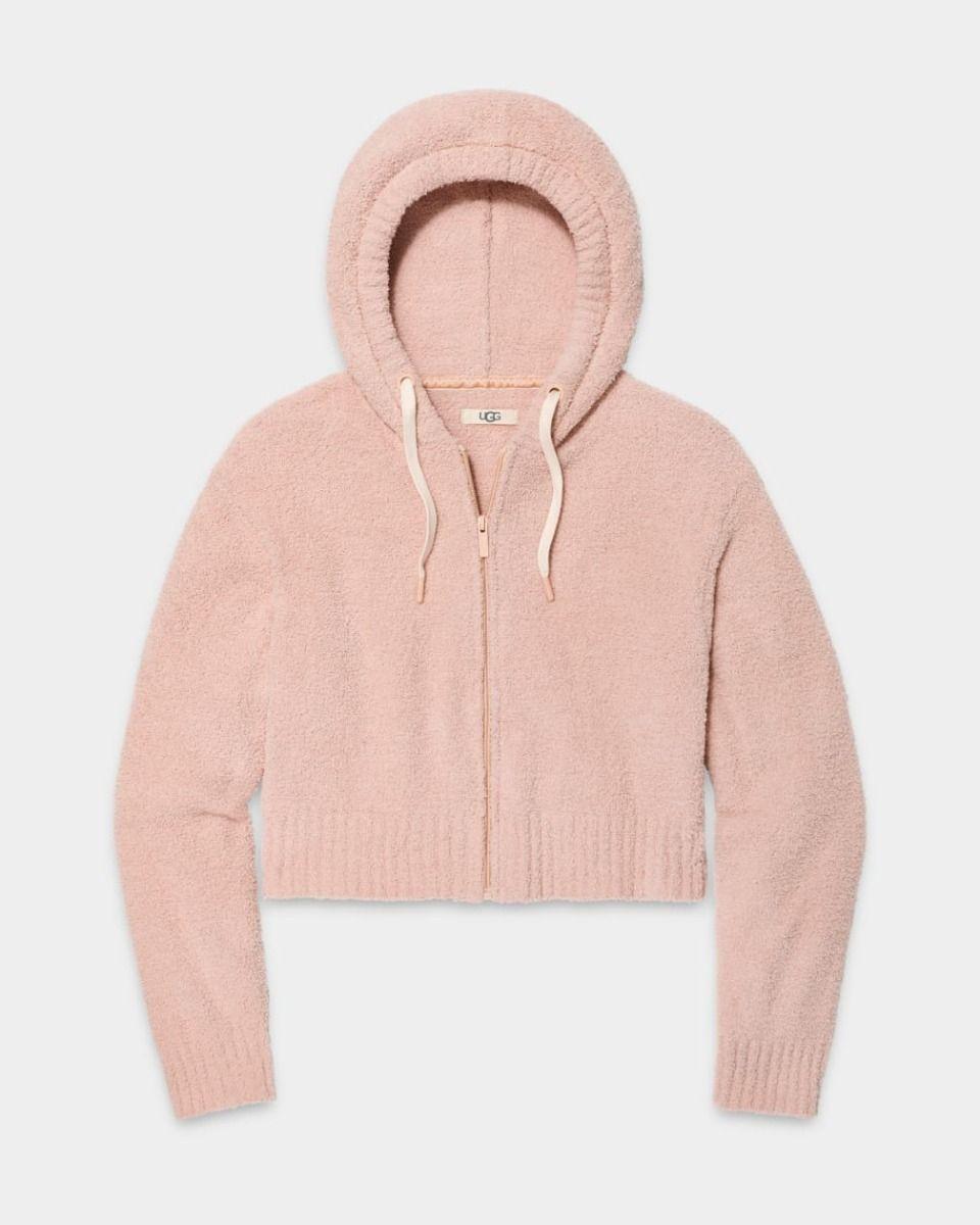 Image of W Hana Zip Hoodie Damen Rosa M