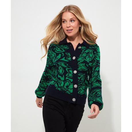 Joe Browns  Florale Strickjacke mit Kragen 