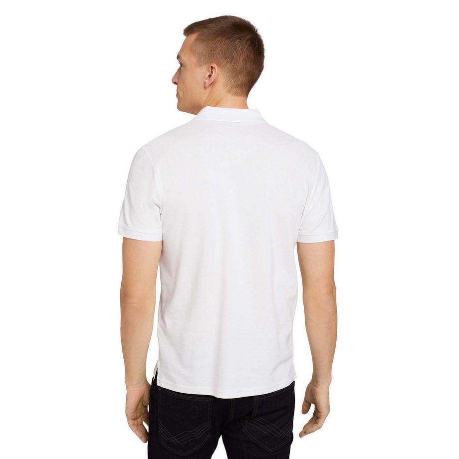 TOM TAILOR Polo  Pack de 1 Confortable à porter-Basic Polo With Contrast  