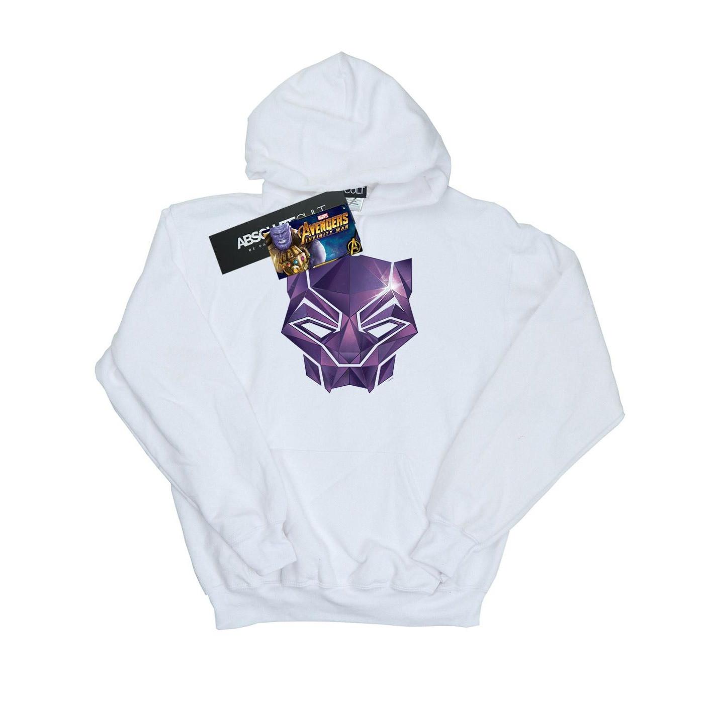 Image of Avengers Infinity War Black Panther Geometric Kapuzenpullover Mädchen Weiss 152-158
