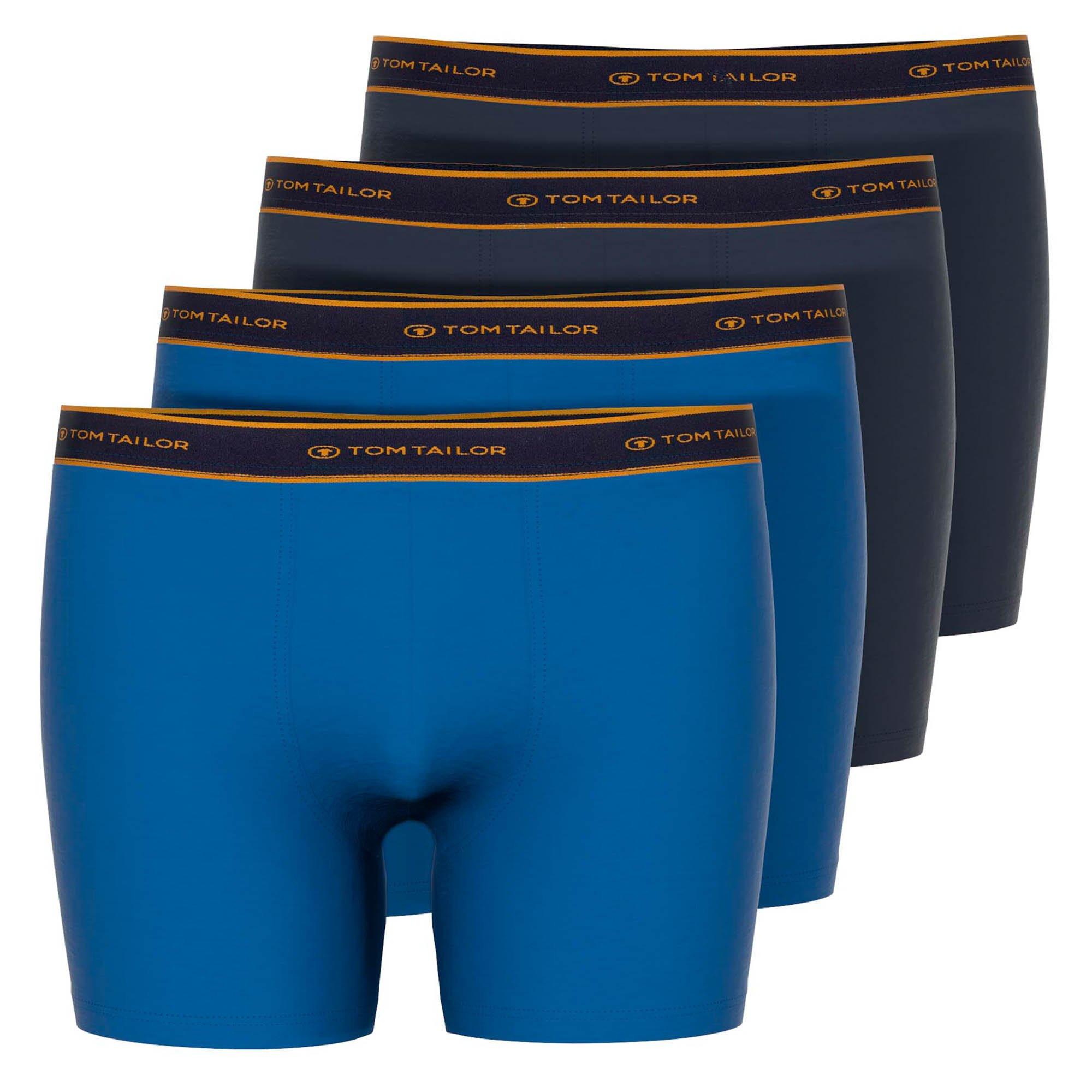 Image of Boxershort Figurbetont-long Pants 4 Pack Herren Blau S