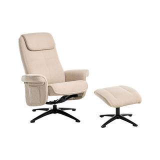Beliani Fauteuil inclinable en Bouclé Traditionnel GERAS  