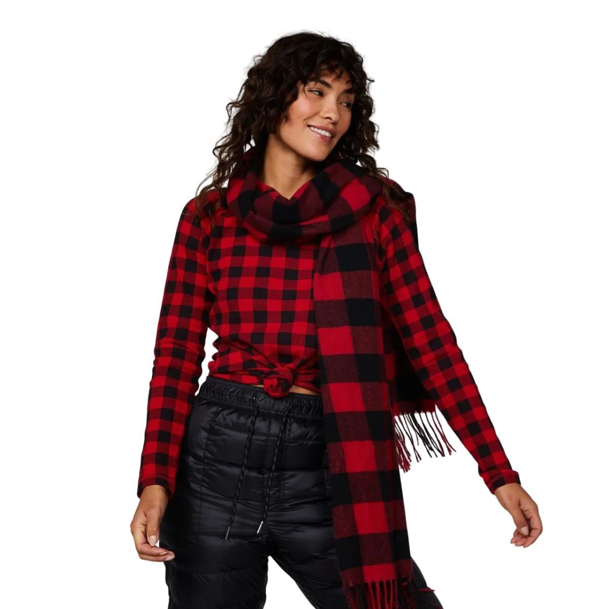 Image of Stines Thermotop Rundhalsausschnitt Damen Rot Bunt XXL