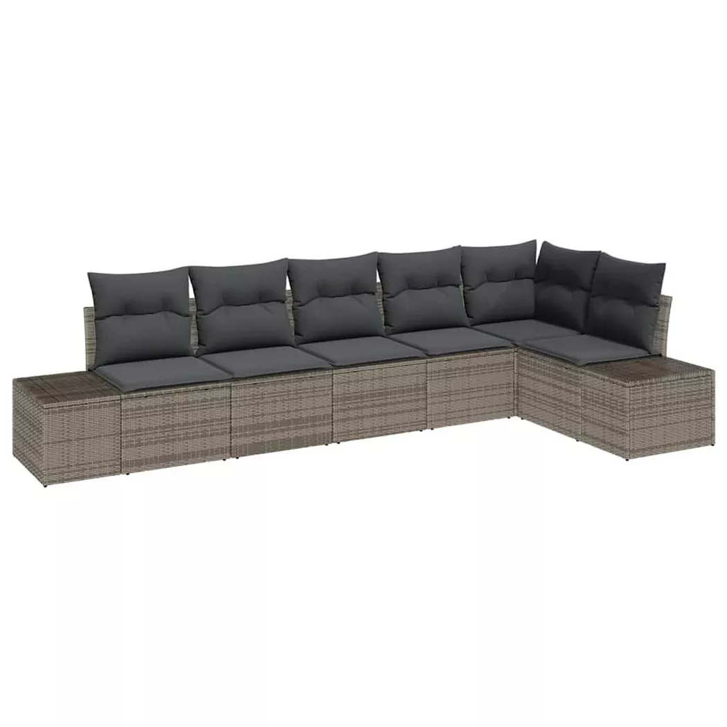 VidaXL - Arredamento da Giardino Polyrattan, One Size, Grigio