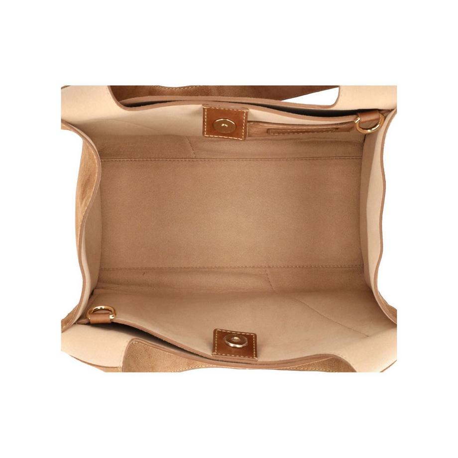 Melvin & Hamilton Sac cabas en cuir velours avec pochette amovible  