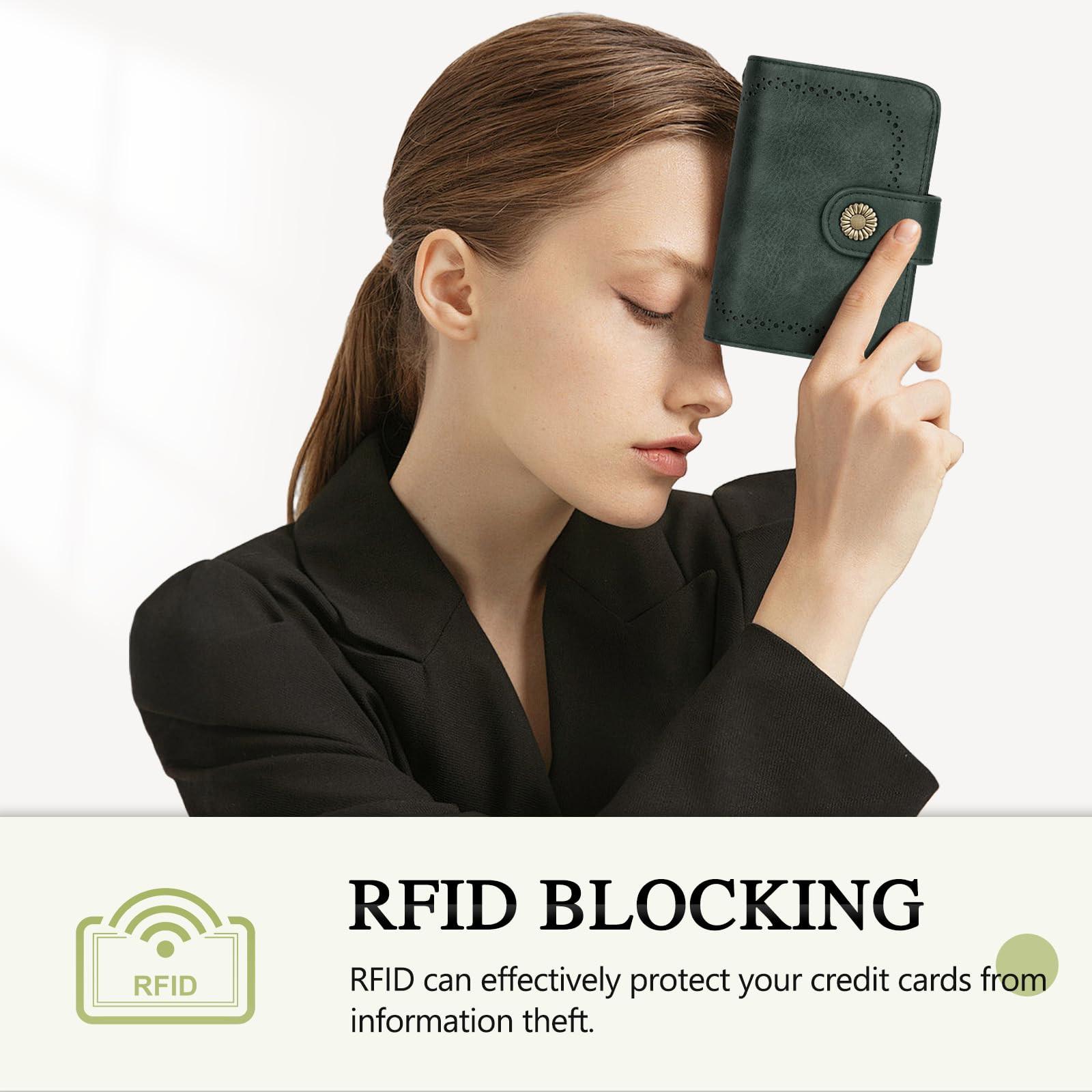 Only-bags.store Portafoglio Vintage in Pelle PU Grande Capacità  