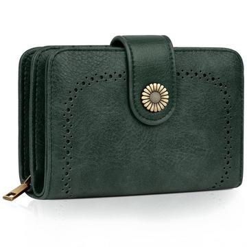 Brieftasche Große Kapazität PU-Leder Vintage Brieftasche