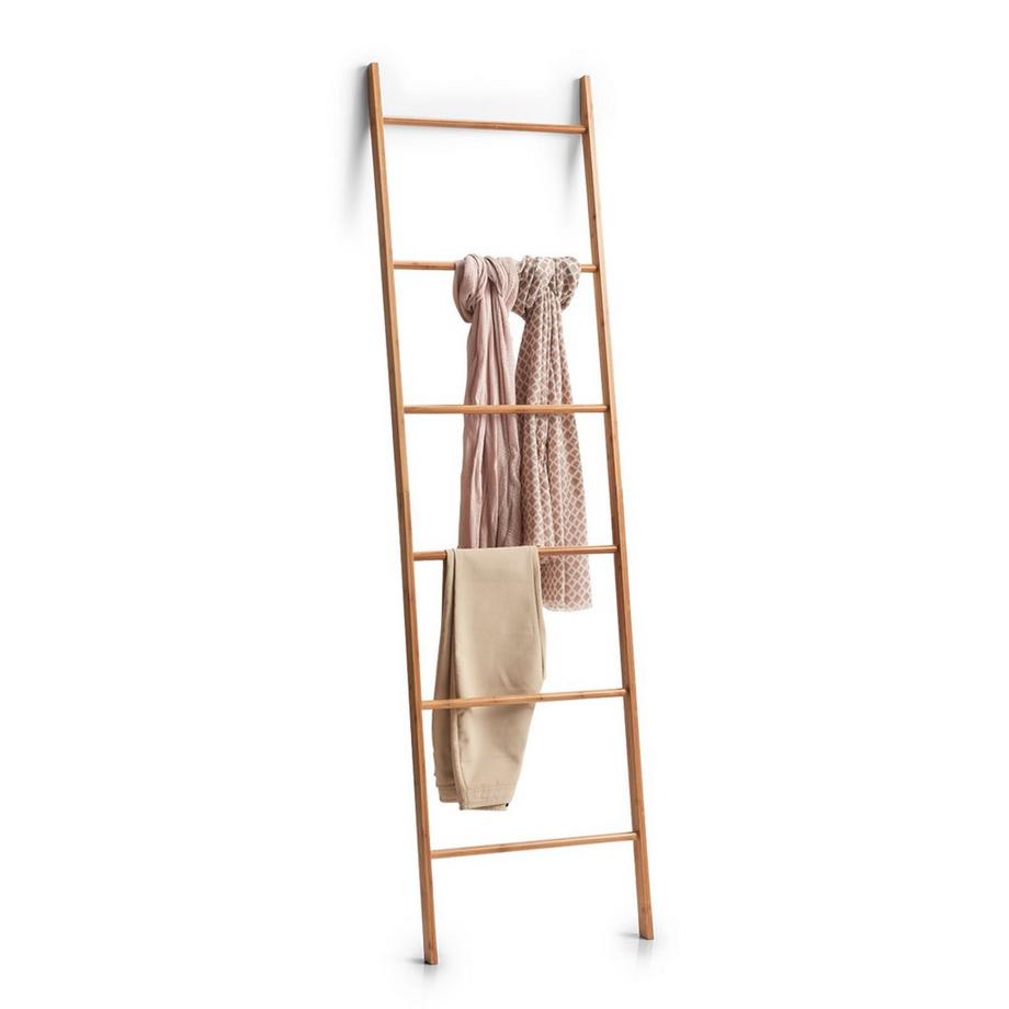 NO NAME Échelle à serviettes en bambou  
