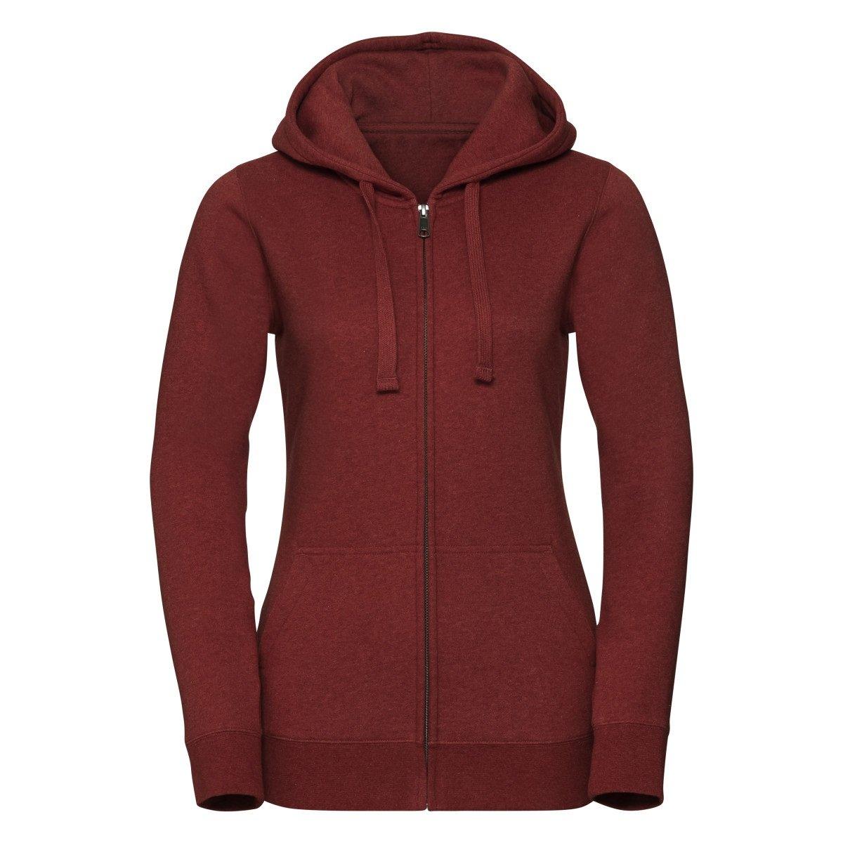 Image of Authentic Zip Hoodie Damen Weinrot XS