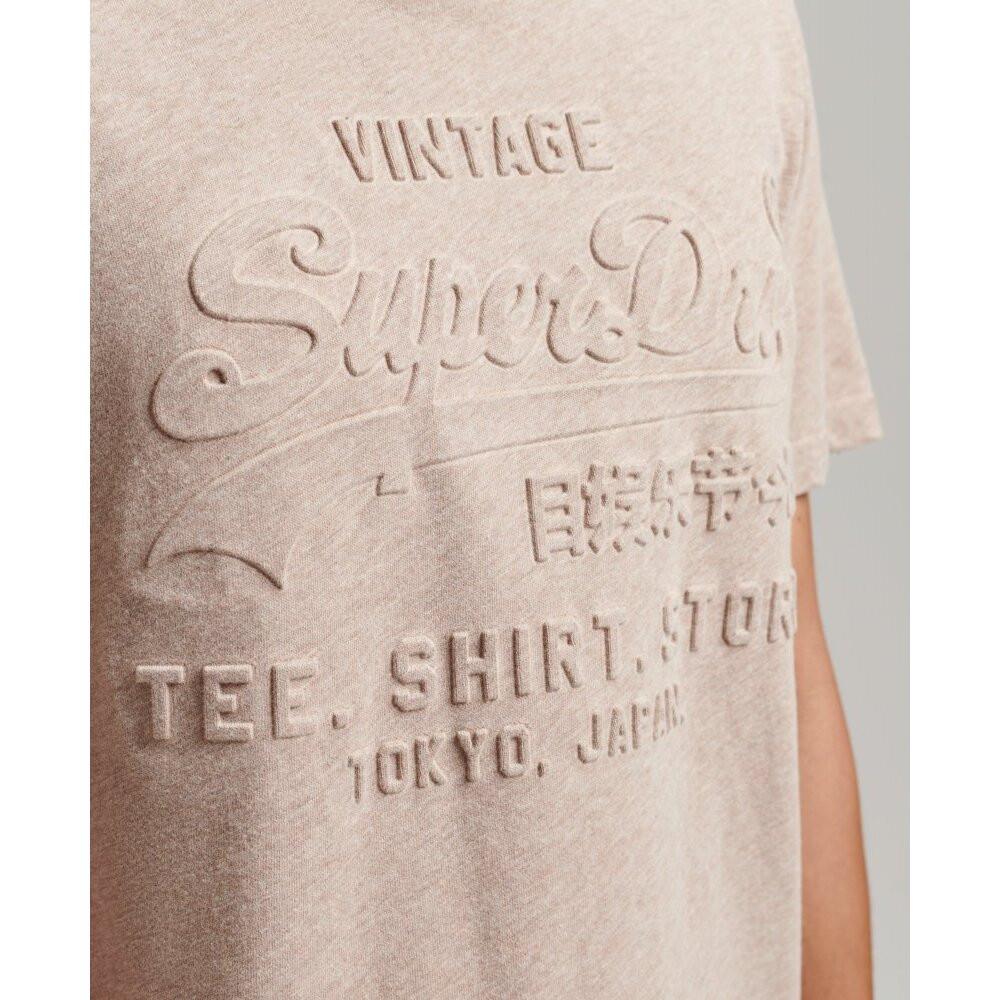 Superdry  t-hirt con logo in rilievo uperdry vintage 