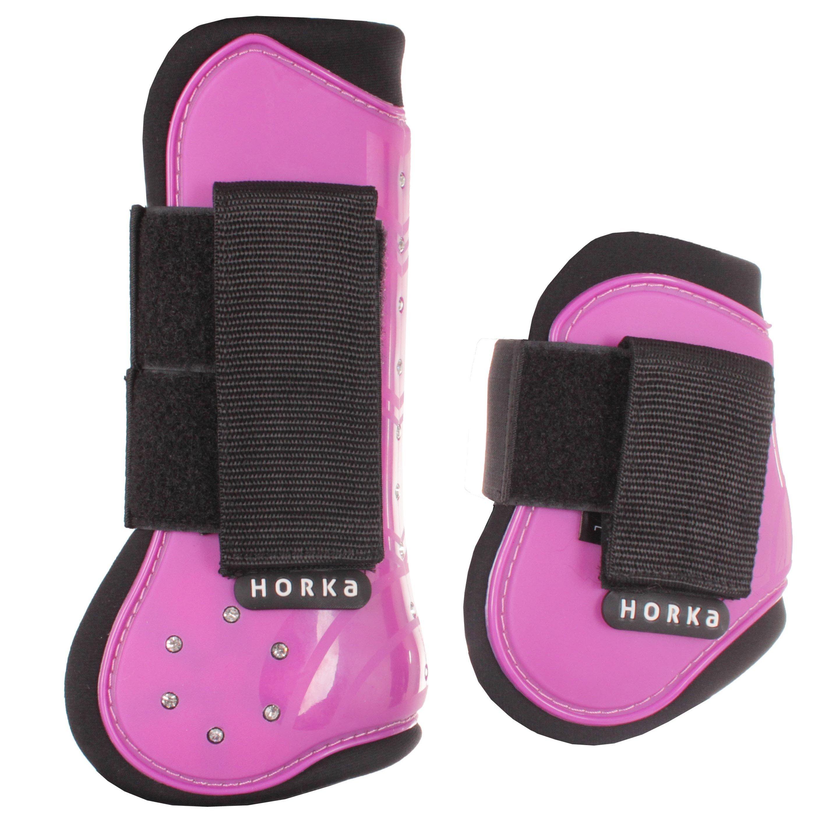 Image of 4er-set Geschlossene Pvc-gamaschen Mit Strasssteinen Unisex S