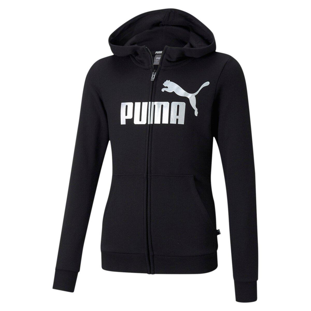 PUMA  mädchen-kapuzenpullover ess+ logo full-zip tr g 