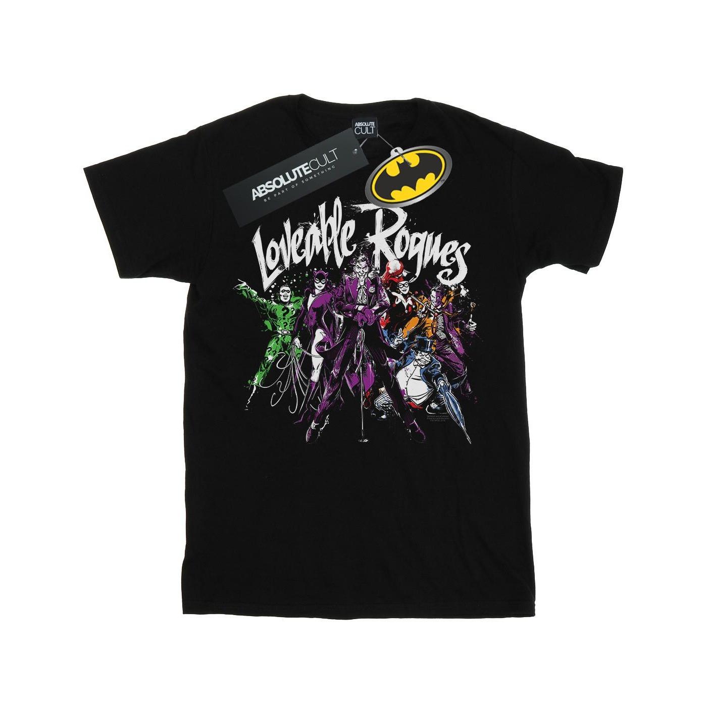 Image of Batman Loveable Rogues Tshirt Mädchen Schwarz 128
