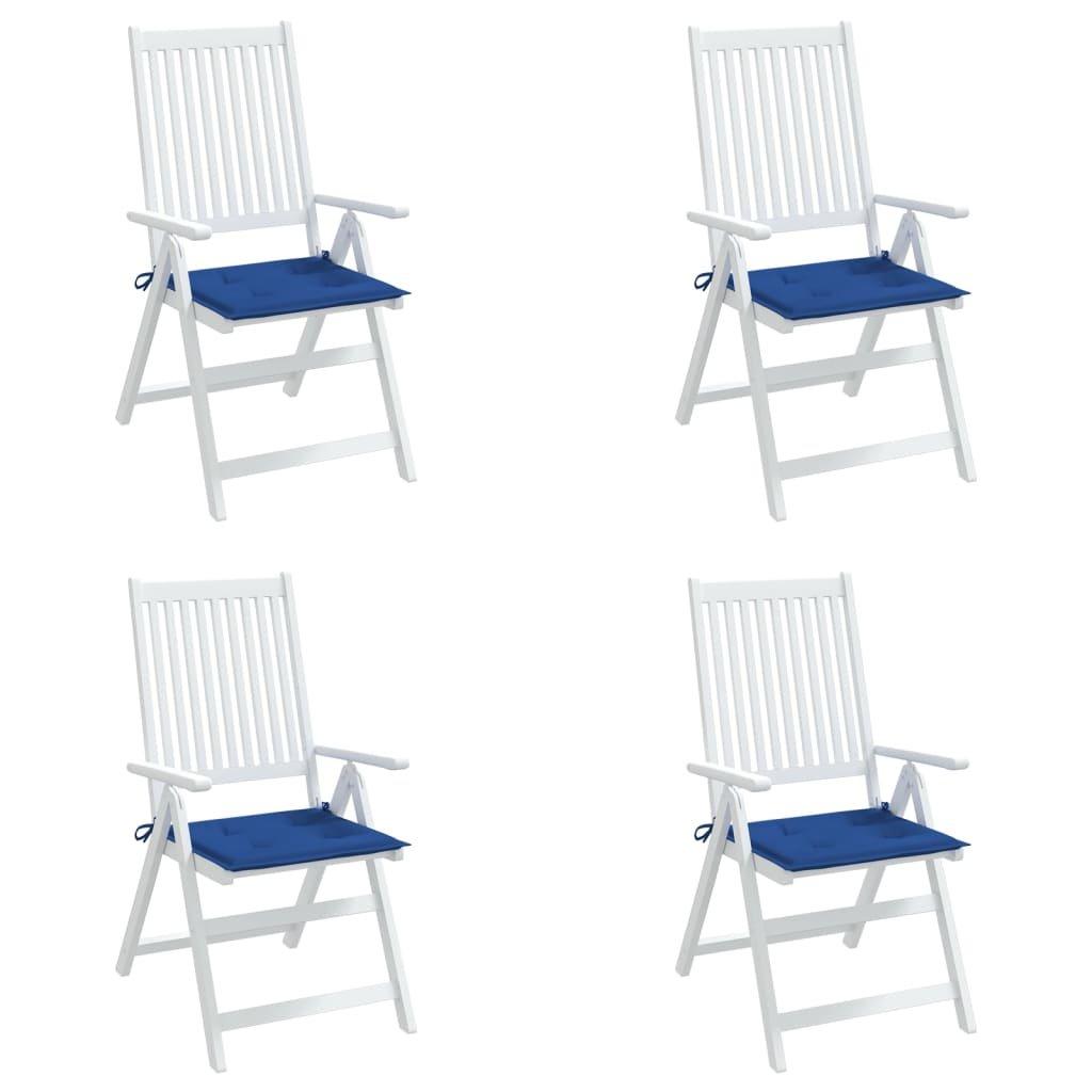 VidaXL Coussins de chaise de jardin 4 pcs tissu tissu  