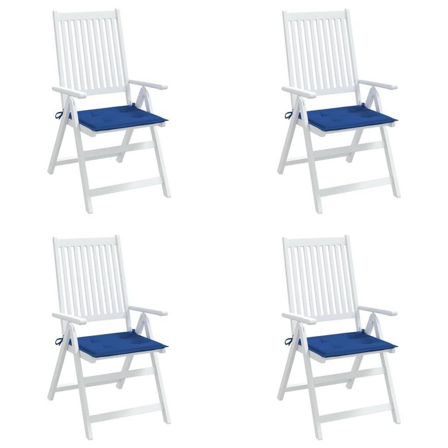 VidaXL Coussins de chaise de jardin 4 pcs tissu tissu  