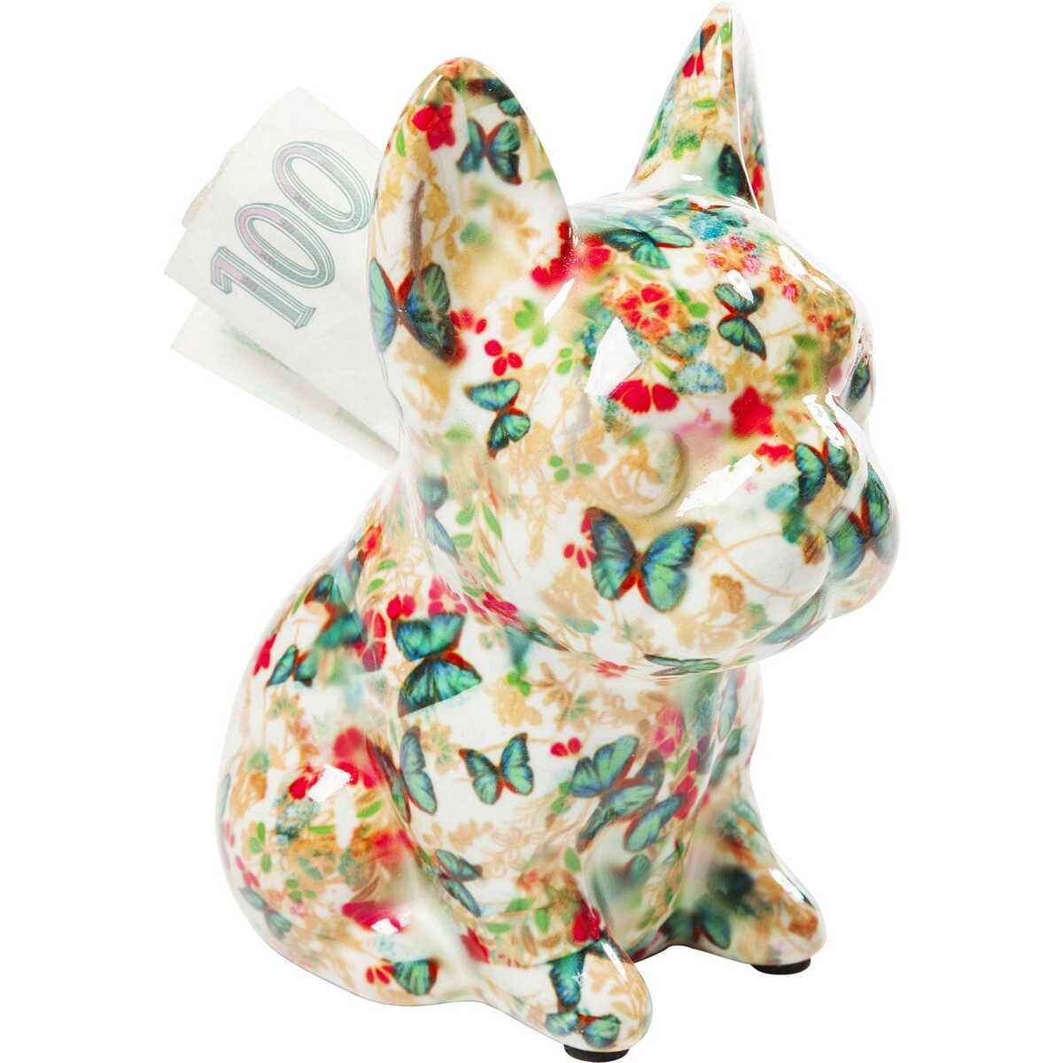 KARE Design Salvadanaio Dog Fiore 12cm  