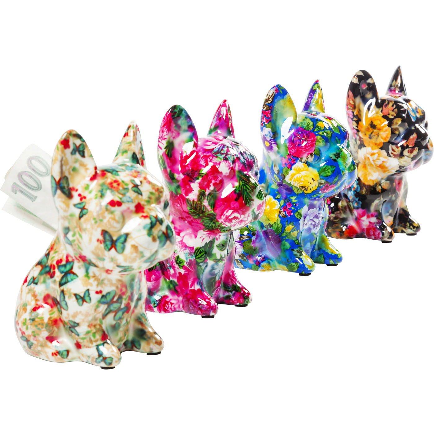 KARE Design Salvadanaio Dog Fiore 12cm  